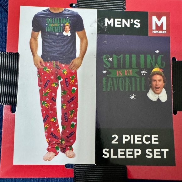Briefly Stated Buddy the Elf PJ Set, Size M - Picture 5 of 8